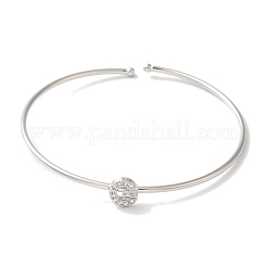 Bracelets en laiton plaqué en rack&nbsp;BJEW-A018-01P-G
