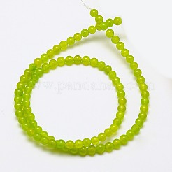 Natürliche Malaysia Jadeperle Stränge&nbsp;X-G-M097-4mm-07