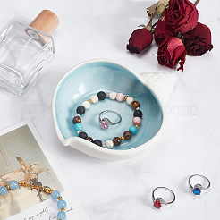 Aschenbecher aus Keramik in Muschelform&nbsp;DIY-WH0430-617G