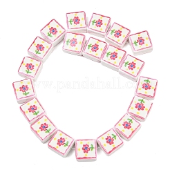 Perles de porcelaine à la main imprimés&nbsp;PORC-G016-04A