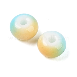 Perles en verre opaque peintes par pulvérisation&nbsp;GLAA-G118-01
