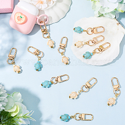20 pendentif décoratif en turquoise synthétique de 2 styles&nbsp;KEYC-CP00005