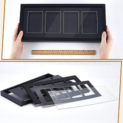 Kartendisplayrahmen aus Holz und Glas&nbsp;AJEW-WH0709-136
