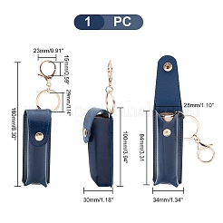 Portachiavi portatile in similpelle per rossetto&nbsp;KEYC-WH0029-56A