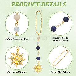 Decorazioni pendenti in lega solare&nbsp;HJEW-WH20003-56A