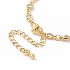 Bracciale a stella con zirconi chiari&nbsp;BJEW-B068-03