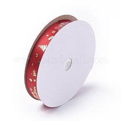 20 Yard weihnachtlich bedrucktes Polyester-Satinband&nbsp;SRIB-P021-B01