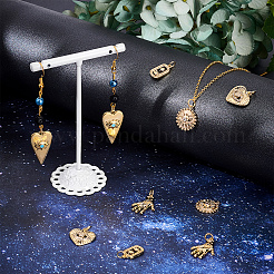 10pcs 5 pendentifs en laiton micro pavé clair en zircone cubique&nbsp;FIND-SC0002-59