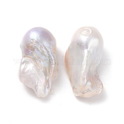 Perlas de perlas naturales keshi, perla cultivada de agua dulce, sin agujero / sin perforar, pepitas, blanco antiguo, 33~39x20~24x17~18mm