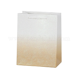 Sacs à main rectangulaires en papier estampé à chaud, avec manche en coton, pour l'emballage cadeau, Pérou, 18x23x10 cm