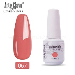8ml Special Nail Gel, for Nail Art Stamping Print, Varnish Manicure Starter Kit, Light Coral, Bottle: 25x66mm