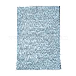 Tissu en lin imitation polyester, Couverture de canapé, Accessoires de vêtement, rectangle, bleu acier clair, 29~30x19~20x0.09 cm