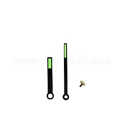アルミ製ロングシャフトクロックポインター  交換用時計の針  グリーン  54~75x8x1.5mm  穴：3.3~5.5mm  ピン：1.8mm  2個/セット