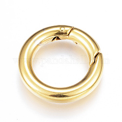 Vakuumbeschichtung 201 Federtorringe aus Edelstahl, o Ringe, Ring, golden, 20.5x3.5 mm, Innendurchmesser: 13 mm