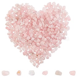 SUNNYCLUE Natural Rose Quartz Chip Beads, 5~8x5~8mm, Hole: 1mm, about 400pcs/box