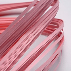 Tiras de papel quilling, rosa, 390x3mm, acerca 120strips / bolsa