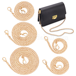 Wadorn 5шт 5 стильные цепочки для кошелька, железные ремни для сумок с цепочкой, Сплав с застежкой омар, золотой свет, 29.7~120 см, 1шт / стиль