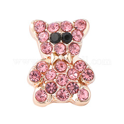 Goujons de bande de montre d'ours d'alliage, clous métalliques pour accessoires de boucles de montre, or rose, 1x0.7 cm