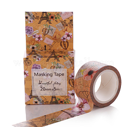 DIY cintas adhesivas decorativas del libro de recuerdos, flor, colorido, 20mm