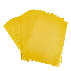 Superfindings 50 pièces A4 papier de estampage à chaud papier de transfert d'or 20.7x29 cm feuilles de transfert de feuille à chaud pour bricolage artisanat gaufrage cartes de scrapbooking