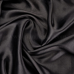 Ripsbandgewebe aus Polyester, für DIY Geschenkverpackung, gefüttert mit Geschenkbox, Schwarz, 59-1/8 Zoll (1500 mm)