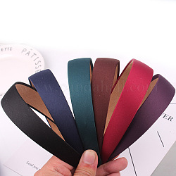 Wide Cloth Hair Bands, Solid Simple Hair Accessories for Women, Mixed Color, 145x130x28mm