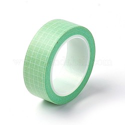 Декоративные бумажные ленты для альбомов своими руками, Клейкие ленты, Сетка, весенний зеленый, 15 мм, около 10 м / рулон