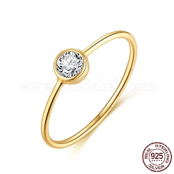 925 тонкое серебряное кольцо на палец, женское кольцо с камнем из кубического циркония, со штампом s925, реальный 14k позолоченный, 1~4.5 мм, размер США 8 (18.1 мм)
