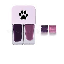12 ml de vernis à ongles bicolore, pour la conception d'art d'ongle, séchage rapide, accessoires nail art, violet, 60x36x18mm