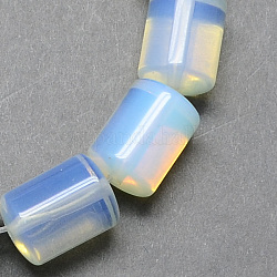 Perles de la colonne d'opalite brins, alice bleu, 14x10mm, Trou: 1mm, Environ 28 pcs/chapelet, 15.7 pouce