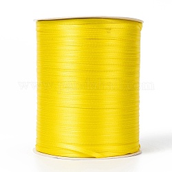 Ruban de satin double face, Ruban de polyester, jaune, 1/8 pouce (3 mm) de large, environ 880yards / rouleau (804.672m / rouleau)