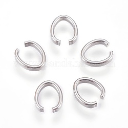 304 Stainless Steel Quick Link Connectors, Linking Rings, Stainless Steel Color, 9x7.5x2mm
