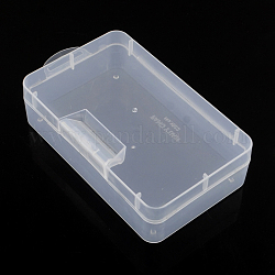 BENECREAT 6 Packs 7.5x4.5x0.6 Inch Large Clear Plastic Box Organizer  Retangle Storage Box for Extra Face Masks, Photos, Cards