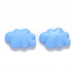 Cabochons in resina, nuvola, cielo blu profondo, 22x14x6mm