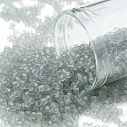 Круглые бусины toho, японский бисер, (9af) матовый черный бриллиант, 11/0, 2.2 мм, отверстие : 0.8 мм, Около 1110 шт / 10 г