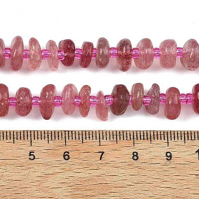 Natürlichen Erdbeere Quarzperlen Stränge&nbsp;G-F821-B03-01-1