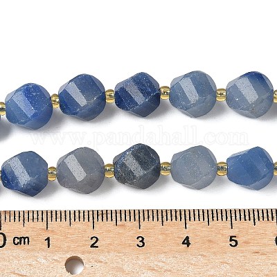 Natürlichen blauen Aventurin Perlen Stränge&nbsp;G-U023-A04-01-1