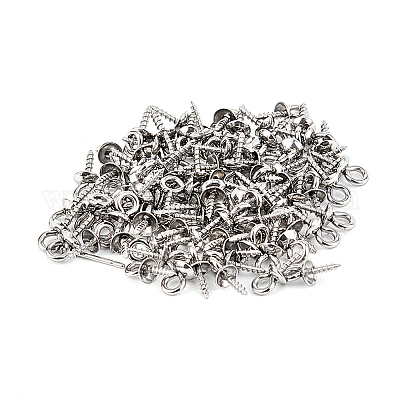Silver Mini Eye Hooks, Screw Eye Bails Small Screw Eye Hook Screw Wholesale  Screw Eye Bails Eye Hook Pins in Different Size Jewelry Supply 