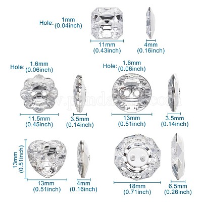 Acryl-strass-tasten&nbsp;BUTT-PJ0001-01-1