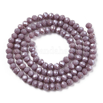 Chapelets de perles en verre électroplaqué&nbsp;EGLA-A034-P3mm-A12-1
