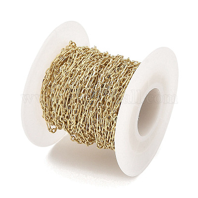 Catene a maglie in ottone placcato a cremagliera&nbsp;CHC-A010-08G-1