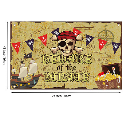 Wholesale FINGERINSPIRE Pirate Party Backdrop 6x3.6ft Yellow Treasure Maps  Hanging Banner Party Decoration Sailboats Skull Pirates Treasure Chests  Backdrops Kids Birthday Party Baby Shower Booth Props 