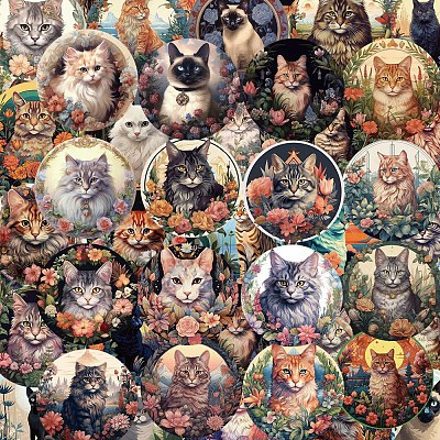 Stickers cats - 50 pcs