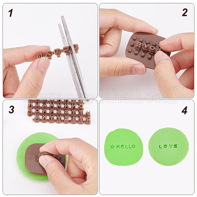 Wholesale CRASPIRE Keoker Letter Stamps for Clay Polymer Clay Cutters Set  Clay Earring Cutters Letters Brown Alphabet Number Clay Cutters Set for Clay  Biscuit Pastry Baking Fondant Cake 