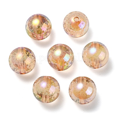 Wholesale UV Plating Transparent Rainbow Iridescent Acrylic Beads ...