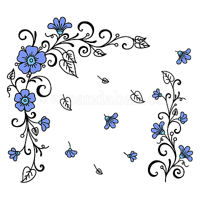 Stickers muraux en pvc&nbsp;DIY-WH0228-910-1