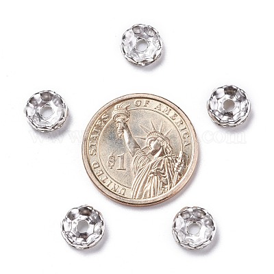 Eisenkristall-Strass-Abstandshalterperlen&nbsp;RB-A007-10MM-S-1