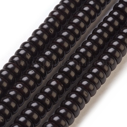ココナッツシェルビーズ連売り 染め ロンデル ブラック 8x4mm 穴 0 5 1mm 113個 連 17 7インチ 17 9インチ 45 45 5cm の通販 Jp Pandahall Com