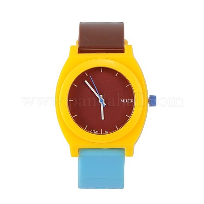 Trendige Kunststoff-Quarz-Armbanduhren WACH-N018-01-1