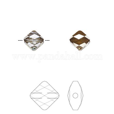 Perles de cristal autrichien 5054-8mm-001BRSH(U)-1